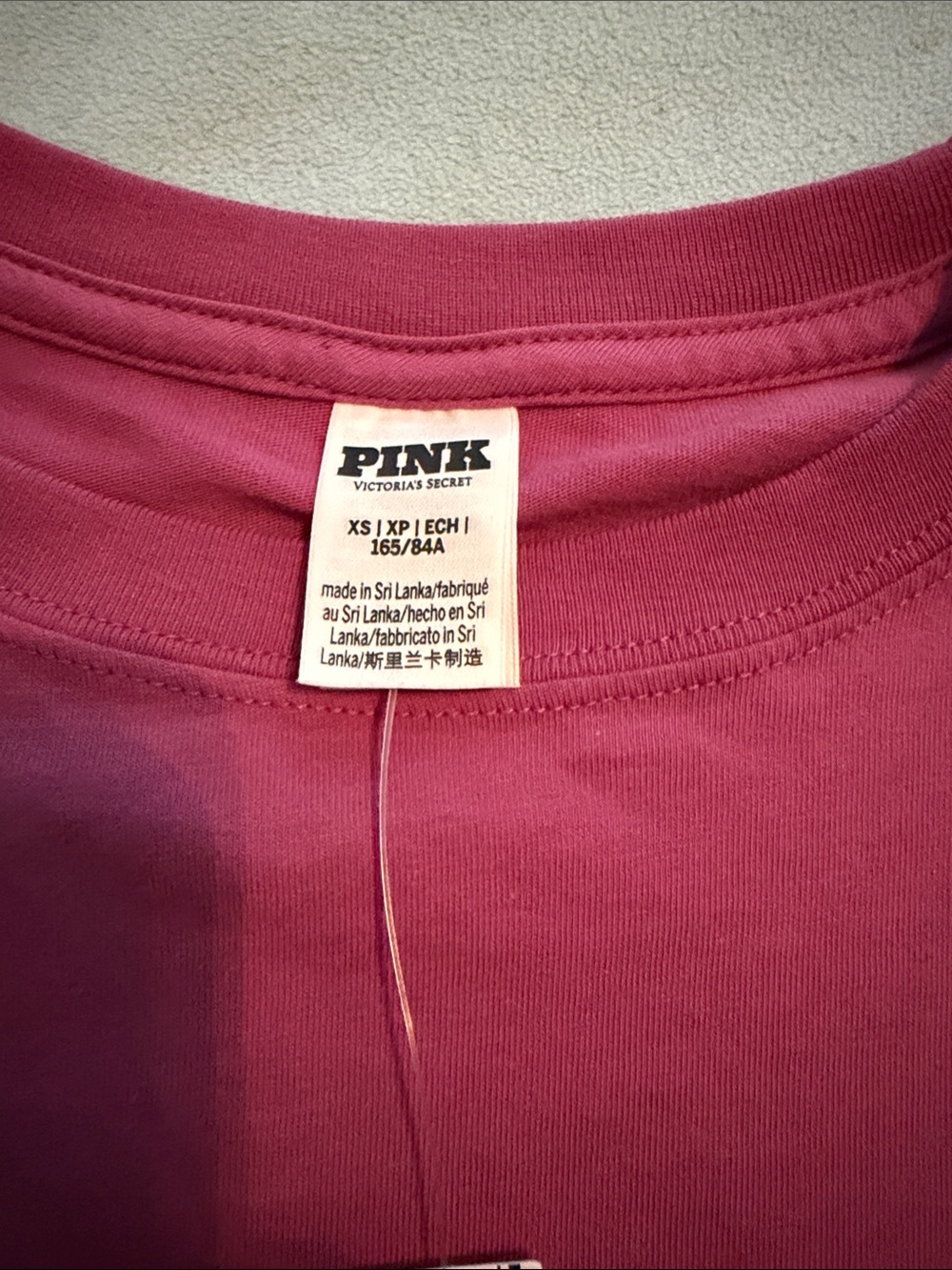 PINK Victoria's Secret Rhinestone Logo Tee - Picture 5 of 8
